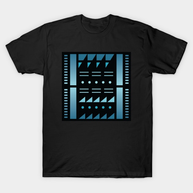 “Dimensional Angles (2)” - V.3 Blue - (Geometric Art) (Dimensions) - Doc Labs T-Shirt by Doc Labs